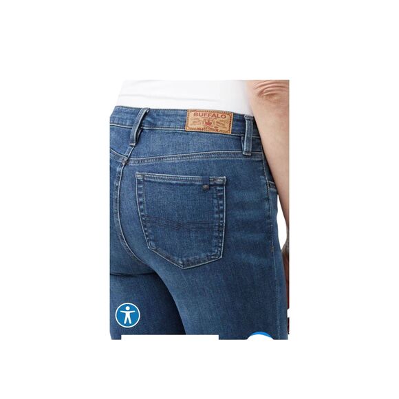 Mid Rise Skinny Alexa Jeans in Mid Blue Buffalo David Britton - Picture 3 of 15